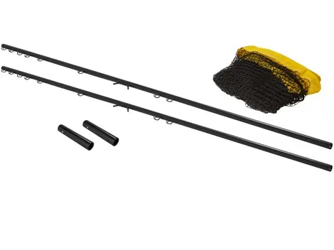 Badminton- og volleyballstativ med nett 