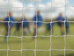 Minih&#229;ndballnett hvit B240 x D100/50 x H160 cm