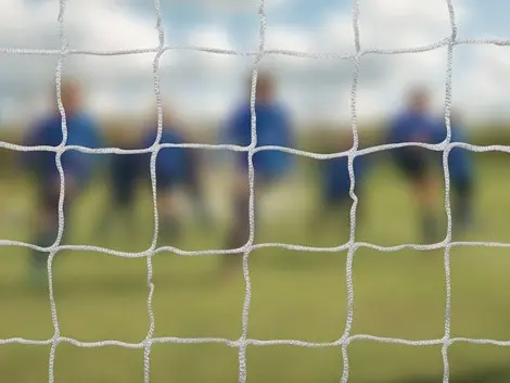 Minihåndballnett hvit B240 x D100/50 x H160 cm 