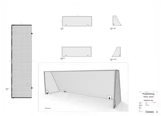 Smartlift fotballmål 11'er B732 x D200 x H244 cm