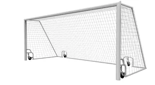 Smartlift fotballmål 7'er B500 x D200/80 x H200 cm
