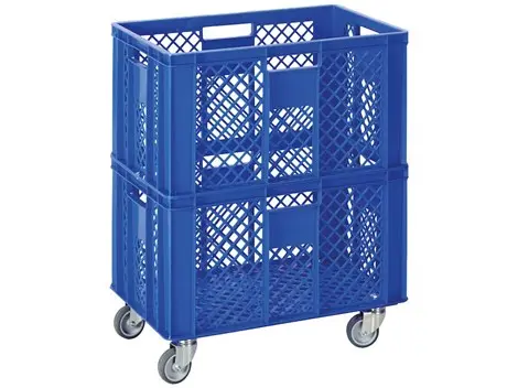 Oppbevaringsvogn med hjul L60 x B74 x H40 cm 