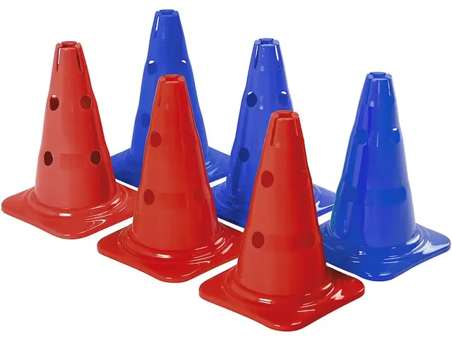 Kjegler med hull H30 cm, 6 stk 