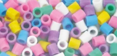 Rørperler maxi pastell 1000 stk 