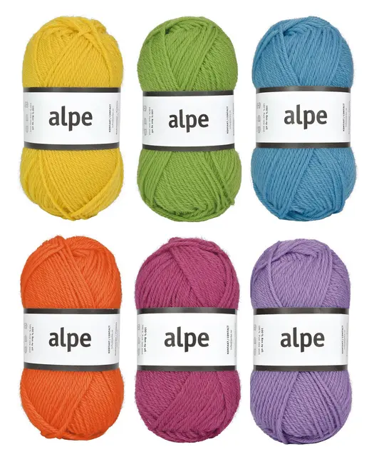 Alpe ullgarn trend 6 kg 120 nøster 