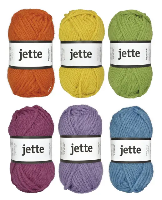 Jette ullgarn trend 6 kg 120 nøster 