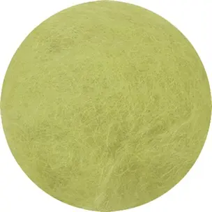 Kardet ull lime 250 g 