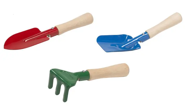 Mini hageredskap 3 stk 