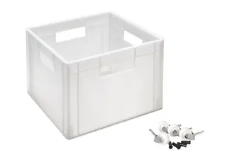 Lekekasse med hjul B36 x D36 x H25 cm