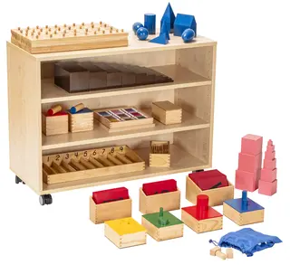 Montessori-læringsmateriell basic B95 x D41 x H73 cm