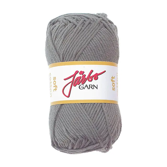 Soft bomullsgarn grå 50 g 