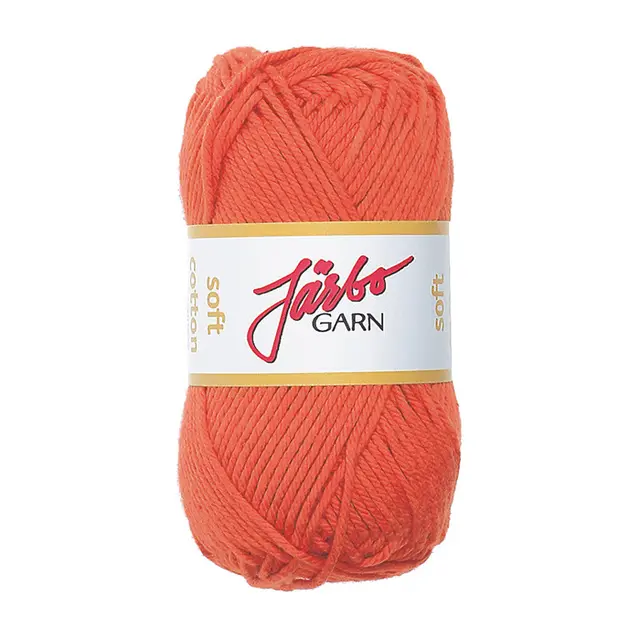 Soft bomullsgarn oransje 50 g 