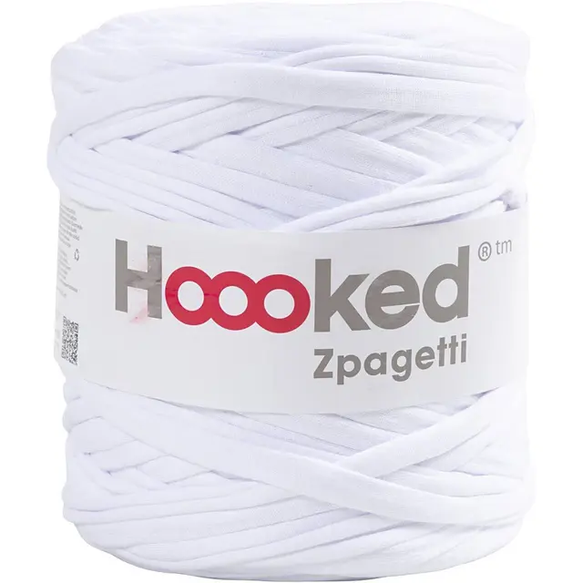 Hoooked Zpagetti garn hvit 700 g 