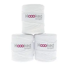 Hoooked Zpagetti garn hvit 700 g
