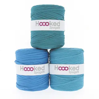 Hoooked Zpagetti garn turkis 700 g