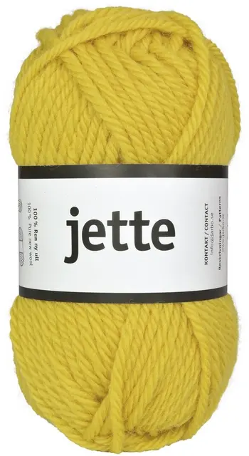 Jette ullgarn gul 50 g 