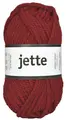 Jette ullgarn mørk rød 50 g