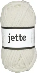 Jette ullgarn hvit 50 g