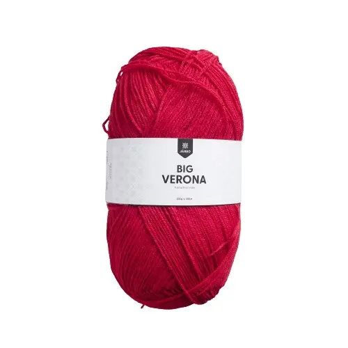 Big Verona akrylgarn rød 200 g 