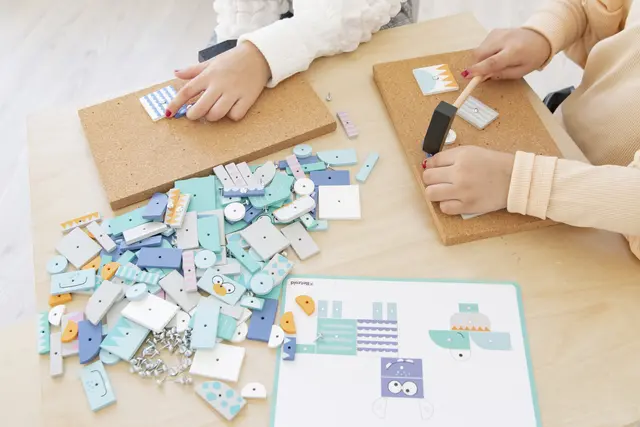 Hammermosaikk figurer 158 deler 