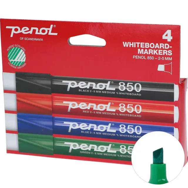 Penol Whiteboard tusjer 4 stk 