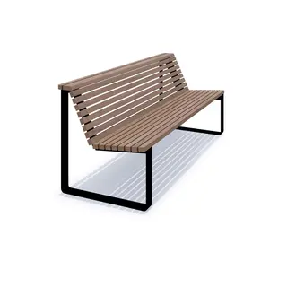 Brenna benk med rygg L200 x B69 x H79 cm