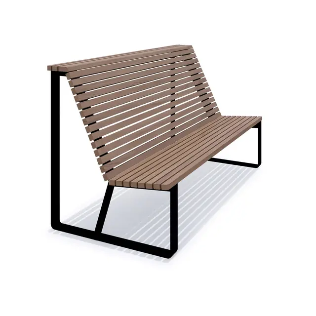 Brenna benk med høy rygg L200 x B86,5 x H106 cm 