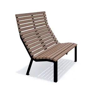 Delia benk med høy rygg L120 x B94 x H119 cm