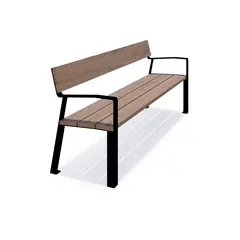 Delia benk med armlener L200 x B58 x H85 cm