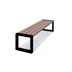 Line benk uten rygg L196 x B48 x H43 cm