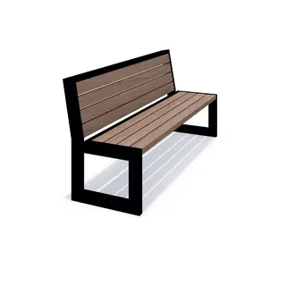 Line benk med rygg L188 x B60,4 x H86 cm