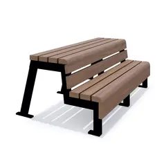 Line tribune benk L200 x B121,6 x H55 cm