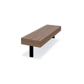 Pangaia benk uten rygg L163 x B51 x H42 cm