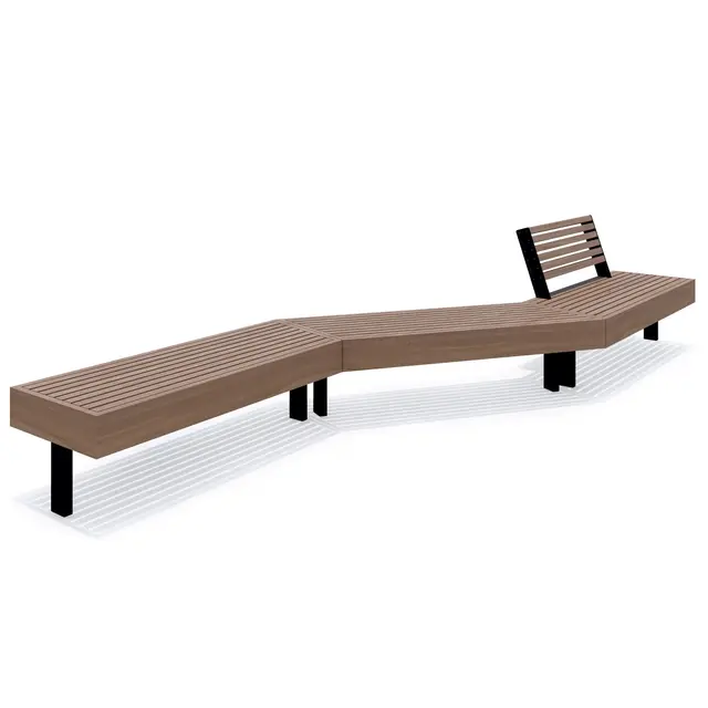 Pangaia hjørnebenk stor L442 x B126 x H82 cm 