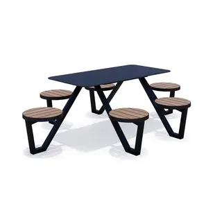 Garden parkbord rektangel L266 x B186 x H75 cm