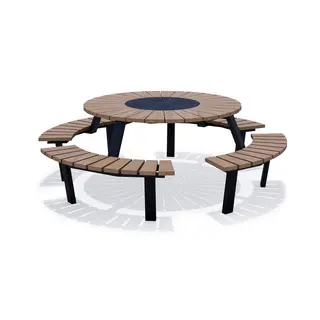 Delia bordsett L227 x B227 x H74 cm