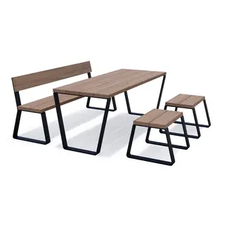 Uno bordsett L410 x B296 x H75 cm