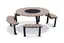 Delia bordsett med rullestolplass L227 x B227 x H74 cm