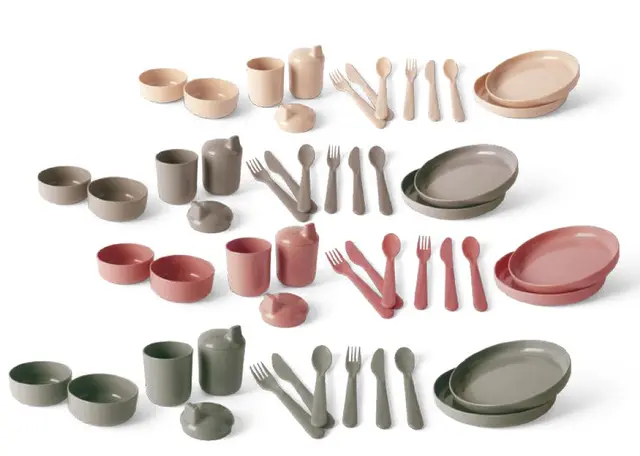 Tiny Bio frokost- og lunsjsett 56 deler 