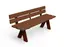 ReBnew Olea benk med rygg L180 x B50 x H71 cm