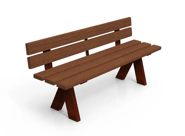 ReBnew Olea benk med rygg L180 x B50 x H71 cm 