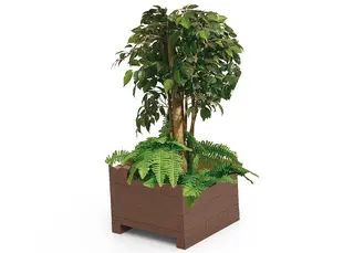 ReBnew plantekasse kvadrat liten L60 x B60 x H48 cm