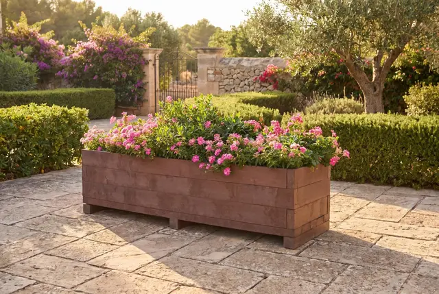 ReBnew plantekasse avlang stor L180 x B60 x H48 cm 