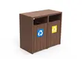 ReBnew Picco avfallsbehållare dubbel L112 x B56,5 x H100 cm