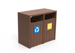 ReBnew Picco avfallsbeholder dobbel L112 x B56,5 x H100 cm
