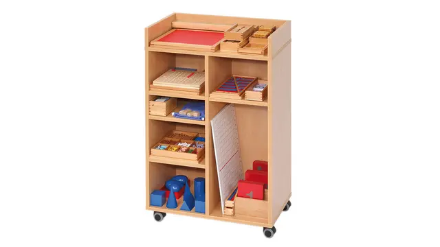 Montessori-læringsmateriell matematikk B66 x D42 x H103 cm 