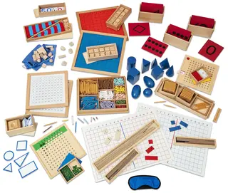 Montessori-læringsmateriell matematikk B66 x D42 x H103 cm