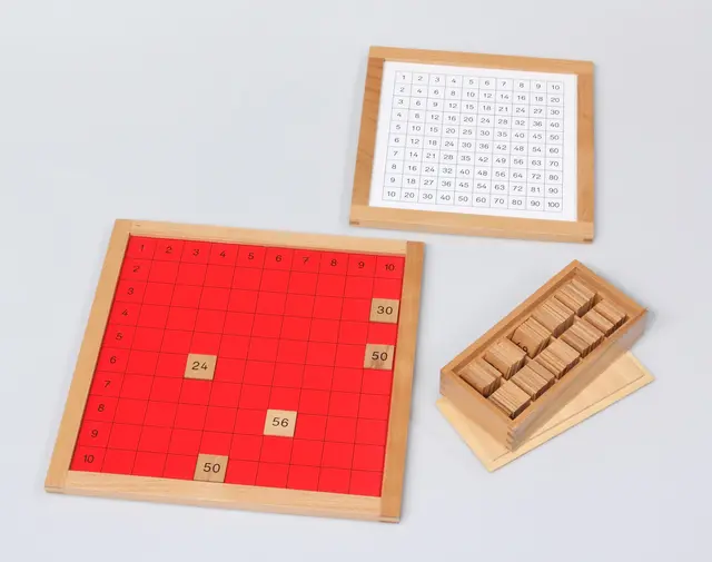 Montessori-læringsmateriell matematikk B66 x D42 x H103 cm 