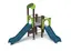 ReBnew leketårn med dobbel sklie L463 x B280 x H305 cm