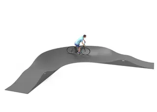 Pumptrack 15 m L723 x B723 x H89 cm